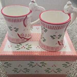 Temp-Tations Red and White Holiday Mugs